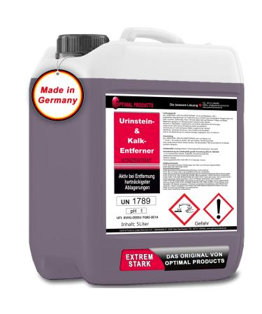 Urine stone remover extremely strong also against limestone |powerful toilet cleaner - removes the most stubborn deposits such as urine stone & limestone 5 liters
