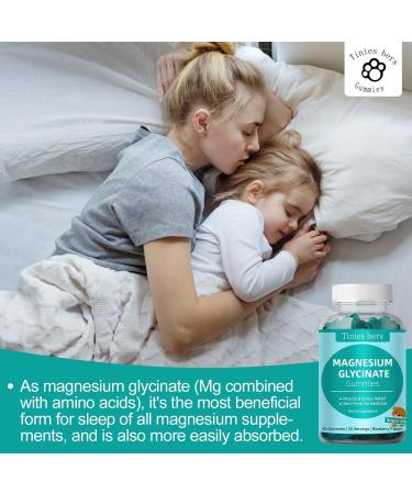 Magnesium Glycinate Gummies 500mg Sugar Free for Adults & Kids Best Magnesium Gummies for Sleep Stress & Muscle Relief & Nerve Health No Melatonin Gluten Free Non GMO Vegan Pectin 60 60 Count (Pack of 1) - Buy Online on GoSupps.com