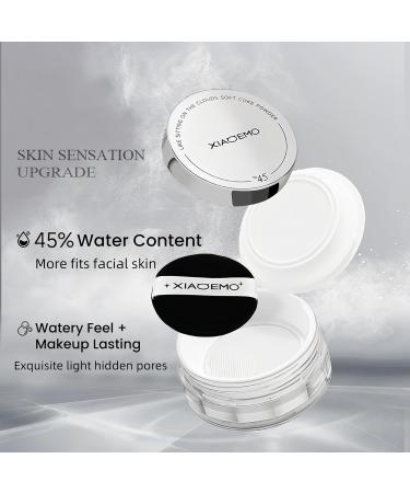 Water-based loose powder with herbal essence and 45% water content moisturizing loose powder lasting oil control setting transparent matte finish - Buy Online on GoSupps.com