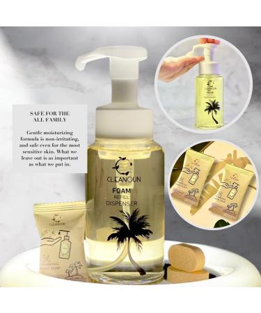 CLEANOUN Foaming Hand Soap Tablet Refills - 10 Pack | 100 fl oz | Vanilla Coconut Island | Eco-Friendly & Moisturizing - Buy Online on GoSupps.com