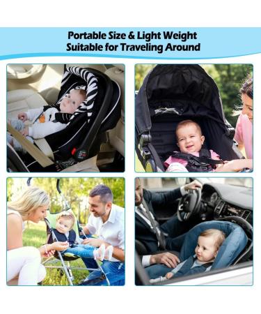 KAKIBLIN Baby Travel Pillow - Neck & Head Support for Car Seat & Pushchair - White Star - Buy Online on GoSupps.com