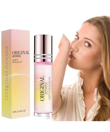 Fresh Vanilla Perfume For Women Mini Travel Size Roll-On Perfume Long Lasting Charming Floral Scent Gift for Women 10ML / 0.34Fl Oz Pink
