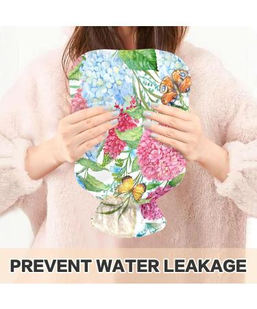 Heat Bottle with Watercolor Flowers & Butterfly | 1L Warm-Up Bag for Pain Relief - Ideal for Bed Hands & Feet - Buy Online on GoSupps.com