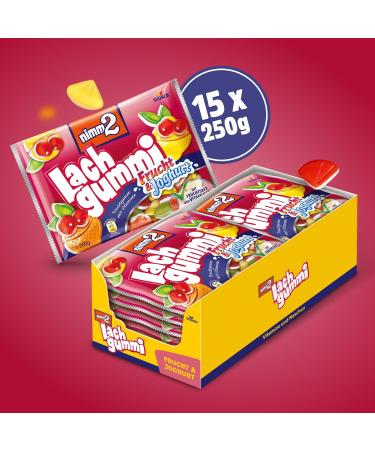 Nimm2 Lachgummi Fruit & Yoghurt 14 x 250g | Delicious Fruit Gum with Juice & Vitamins Shop Now! - Buy Online on GoSupps.com