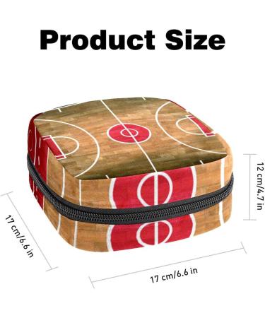 GIAPB Basketball Court Period Bag - Period Storage and Travel Makeup Pouch Color1418 - Buy Online on GoSupps.com