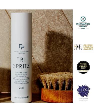 Tri-Spritz 3 in 1 Facial Mist | All Natural Daily Face Spray with Blue Light Protection | Repair & Hydrate (100 ML - Buy Online on GoSupps.com