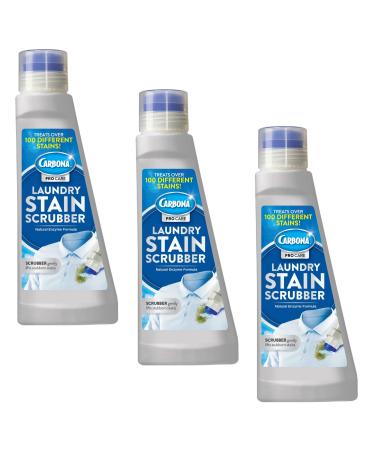 Carbona Laundry Stain Scrubber | Bio-Enzyme Stain Remover | Eliminates Fat, Oil, Blood, Milk, Fruit, Ketchup, Vegetables & Baby Food Stains | Save On Skin & Washable Fabrics | (Packaging May Vary)3 Pack 8.4 Fl Oz (Pack of 3)
