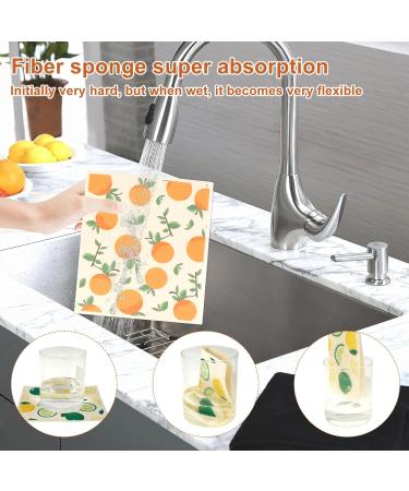 5Pcs Swedish Dishcloths for Kitchen Kitchen Dish Towels Absorbent Kitchen Dishcloths Washable Kitchen Dish Rags Soft Cellulose Sponge Cloths 7.7 x 6.7inch Kitchen Wash Rag for Washing Dishes (A) - Buy Online on GoSupps.com