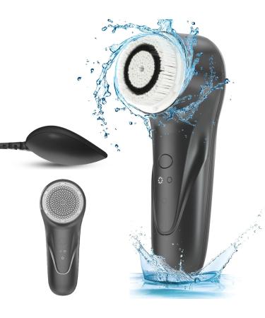 Facial Cleansing Brush - Brush Head for Deep Facial Cleanser - Rechargeable Face Cleansing Brush - IPX7 Waterproof Face Brush - Massaging Exfoliating Brush - Face Cleaning Brush for Women and Men - Buy Online on GoSupps.com