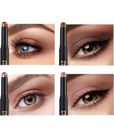MCAORI Eyeshadow Stick Soft Matte Shimmering Eye Shadow Pencil Crayon Highlighting Pigmented Eyeshadow Pencil Waterproof - Buy Online on GoSupps.com
