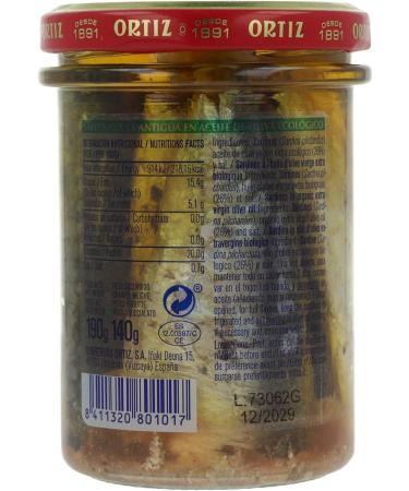 ORTIZ Sardines with olive oil 140G Organic - - Buy Online on GoSupps.com