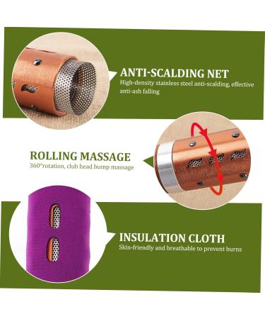 Healvian MoxiBusstauf Moxibustion Tool - Disposable Moxa Face Massager & AI-Box Furnace Base | Chinese Style 15x4.5cm - Buy Online on GoSupps.com