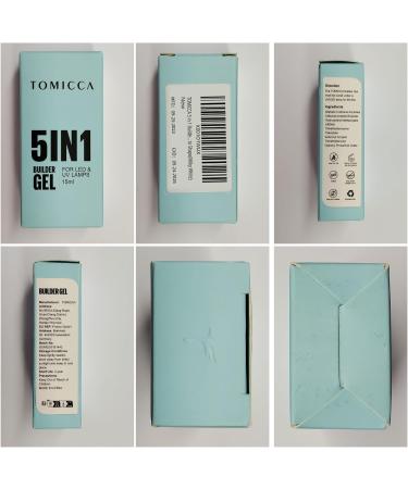TOMICCA 5 in 1 Builder Nail Gel 15ML - Milky White UV Nail Gel Polish for Strong Nails & Extensions | Nail Art Supplies for Easy Shaping and Repair - Buy Online on GoSupps.com