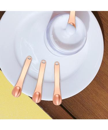 Wllhyf Mini Metal Makeup Spatula - Reusable Beauty Applicator for Face Masks Creams & Lotions | Rose Gold | Skincare Tool - Buy Online on GoSupps.com