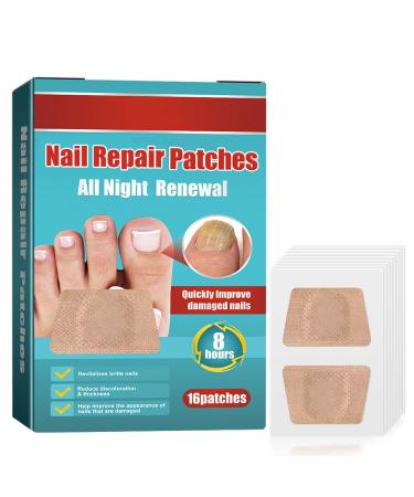 Toenail Repair Treatment 16Pcs Nail Repair Treatment Extra Strength Restores Health Appearance of Discolored or Damaged Nails Comfortable & Convenient