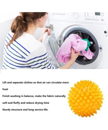 4 Pcs/Set Dryer Tumble Balls MaikcQ Dryer Balls Reusable Washing Balls Drying Fabric Softener Ball for Home Clothes Cleaning Tools Yellow - Buy Online on GoSupps.com