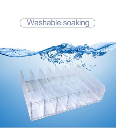 Acrylic Clear Eyeshadow Palette Organizer - 7 Sections - Makeup Organizer for Bathroom Countertops and Vanities - Buy Online on GoSupps.com