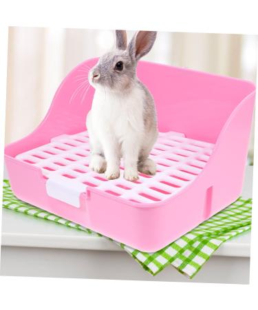 COSMEVIVI Box Rabbit Toilet Pet Potty Pet Supply Small Pet Toilet Pet Training Corner Little Pig Pee Toilet Bunny Potty Bunny Toilet Rabbit Potty Pet Drawer Potty Pet Litter Tray 28.5X23.5X15.5CM Pink - Buy Online on GoSupps.com