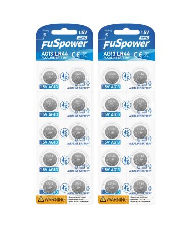 LR44 Batteries AG13 G13 357 303 A76 SR44W L1154F Battery 1.5V Alkaline Button Coin Cell Battery for Watch Calculator Flashlight 20pcs