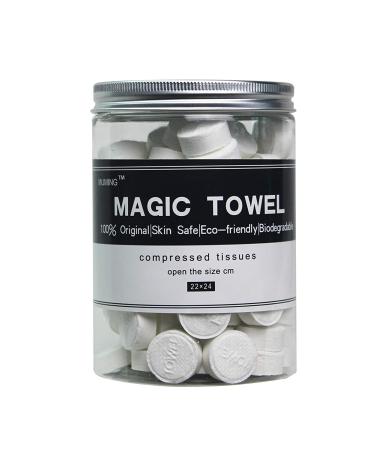 100 PCS Compressed Towels - Portable Mini Coin Tissue for Travel, Sports, Beauty Salon & Home - Hand Wipes - Buy Online on GoSupps.com