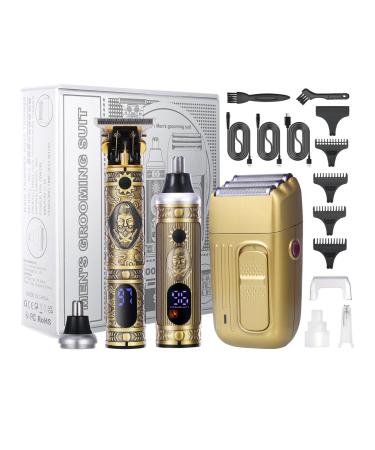 Bestauty Hair Trimmer & Foil Shaver for Men Men's Hair Clipper Nose Trimmer shavers for Men Kit with 4 Guide Combs Cordless Electric Rechargeable Shavers Washable Shaving Head Easy Clean 3 in 1 Shavers for Men