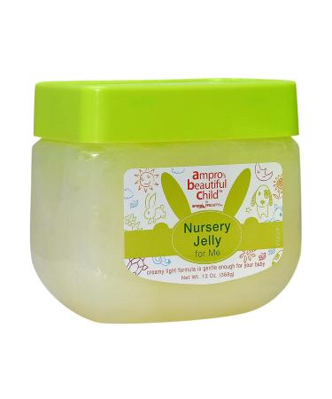 Ampro Beautiful Child Nursery Jelly - 100 Percent White Petroleum - Soft and Light Conditioner Formulation is Delicate on Baby's Hair and Skin - Hydrates and Moisturizes for Supple Effect - 13 oz