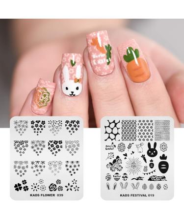 Shop KADS 11-Piece Nail Stamp Set 10 Christmas Snowflake & Cute Animal Plates with Stylish Bag International Shipping Available! - Buy Online on GoSupps.com