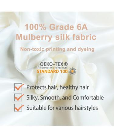 Luxury Silk Skinnie Hair Bobbles Scrunchies - Set of 3 | 100% Pure Mulberry Silk | 22 Momme | Hair Friendly & Elastic | Luxury Diamonds Color - Buy Online on GoSupps.com