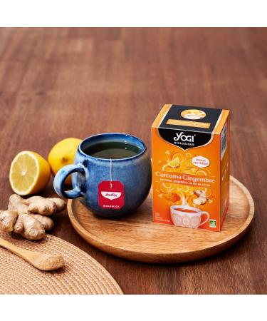 Yogi Organic Turmeric Ginger Infusion 100% Organic 15 Heat Sealed Sachets and without staple 24 g 311916 - Buy Online on GoSupps.com