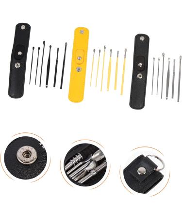DOITOOL 15 Sets Tool Care Personal Case Pu Scoop of Clean Earpick Spiral Pick Spoon for Picking Inner Ear Outdoor Adults Removal with Earwax Household Tools Remover Picker Curette Color Assorted Colorx5pcs 9.2X0.5X0.5CMx5pcs - Buy Online on GoSupps.com