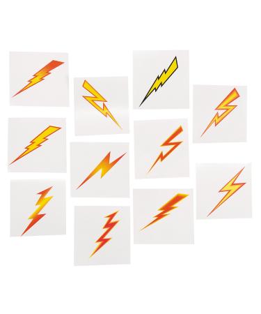 Lightning Bolt Temporary Tattoos - Bulk set of 72- Superhero  Potter and Birthday Party Favors and Handouts