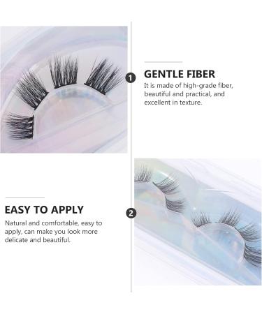 FOMIYES 2 Pairs Segmented Lashes Dress Costume Eyelashes Fake Long Eyelash Makeup Faux Eyelash Segmented False Eyelashes Dramatic Eyelashes Natural Makeup Tools Soft 5d High-grade Fiber - Buy Online on GoSupps.com