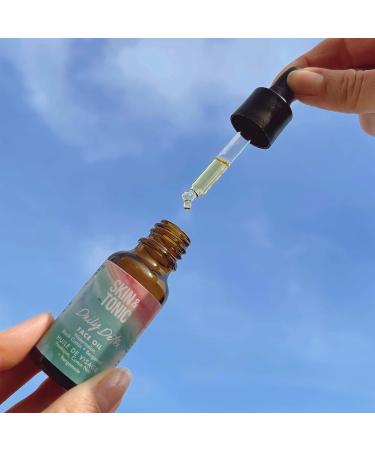 SKIN & TONIC Daily Detox Face Oil Watermelon and Black Cumin Seed Oils For Oily Blemish & Breakout Prone Skin 20ml - Buy Online on GoSupps.com