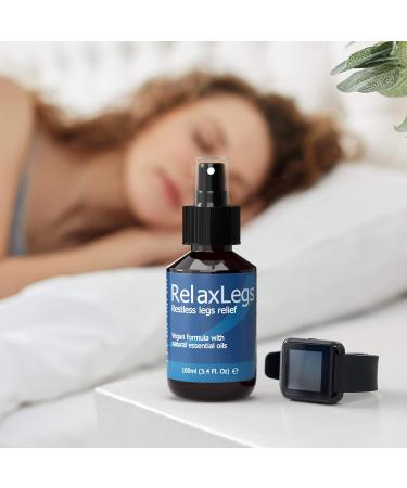 RelaxLegs Restless Legs Relief Spray - Effective Magnesium Muscle Relaxant for Leg Cramps & Ache Relief - 100ml - Buy Online on GoSupps.com