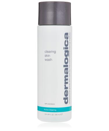 Dermalogica Clearing Skin Wash 250ml - Foaming Prebiotic Cleanser for Clear & Radiant Skin Prevents Future Breakouts For Normal Combination And Oily Skin