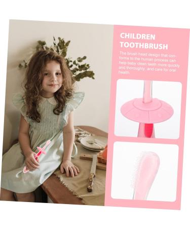 Minkissy Kids Toothbrush - Baby & Toddler Accessories Travel-Friendly Pink Manual Detergent Baby Toothbrush (1 Pack) - Buy Online on GoSupps.com