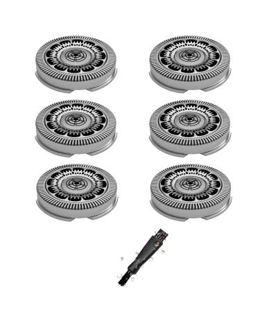 SH90/72 Shake head for Philips Series 9000 (S9XXX) - replacement shock head for Philips razor men replacement blades Compatible with Phillips razor Series 8000 (S8XXX) Sw97xx (6 pieces)