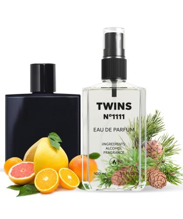 TWINS Impression of Bleu De Parfum | Perfume for Men Eau de Parfum | No.1111 | 3.4 Fl Oz / 100 ml Chan Bleu de Parfum Impression
