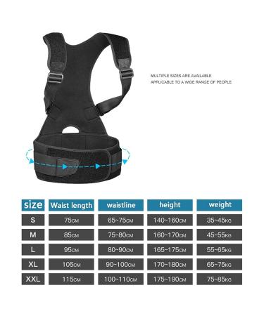 Posture Corrector For Women And Men Breathable Back Brace Straightener Back Support Belt For Clavicle To Support Spine Lumbar Neck Clavicle And Shoulder Corrector (Size : 2XL) - Buy Online on GoSupps.com