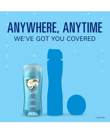 Secret Invisible Solid Antiperspirant & Deodorant Coconut Scent - 2.6 oz (Pack of 3) | Buy Internationally - Buy Online on GoSupps.com