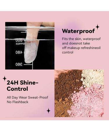 Pink Translucent Setting Powder | Long-Lasting Waterproof Shimmer for All Skin Types - Buy Online on GoSupps.com