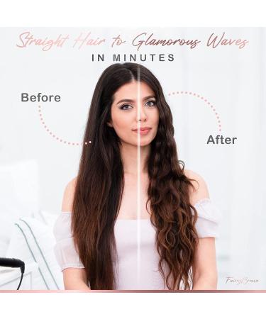 Large 3 Barrel Curling Iron for Beach Waves - Glam Waver, Ceramic Tourmaline, Adjustable Temperature - Buy Online on GoSupps.com