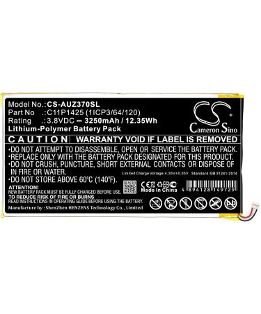 Buy 3250mAh Replacement Battery Compatible with 0B200-01510100 C11P1425 for M700C M700KL Z370C Models - International Shipping Available - Buy Online on GoSupps.com