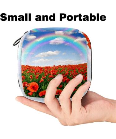 Menstrual Polster Bag with Zipper for Women & Girls | Happy Geometric Mosaic | 4.7x6.6 in (12x17 cm) | Collect Tampons & More - Buy Online on GoSupps.com