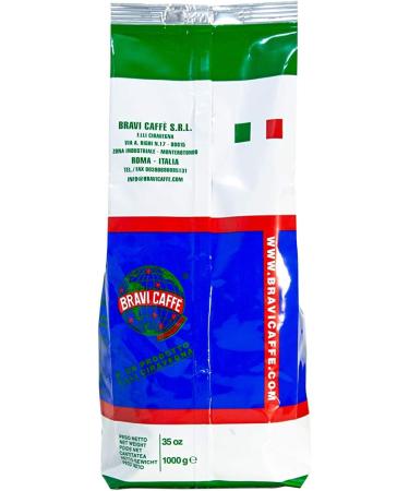 Bravi Caff - Italian artisan roasted coffee beans - Assortment of blends - 1 kg packaging (Decaff) - Buy Online on GoSupps.com