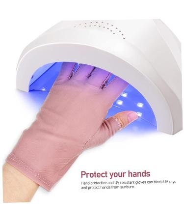POPETPOP 4 Pairs Uv Gloves Uv Nail Gloves Gel Nail Gloves Gel for Nails Gloves for Gel Manicure Nails Gel Nail Gel Uv Light Gloves for Gel Nails Cotton Anti-uv Accessories - Buy Online on GoSupps.com