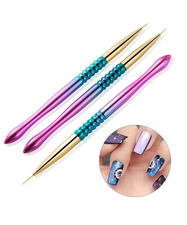 Professional Thin Nail Art Brush Set - 7/9/11mm Detail Brushes for Acrylic & Gel Nails | Perfect for Manicure Salons - Buy Online on GoSupps.com