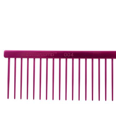 Chris Christensen 9in Coarse Poodle Butter Comb - Professional Grooming Tool with Rounded Corners - Solid Brass Spin and Steel Teeth - Pink - Buy Online on GoSupps.com
