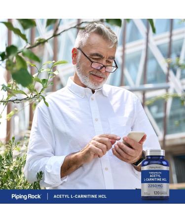 Piping Rock Acetyl L-Carnitine 2250 mg | 120 Capsules | Non-GMO Gluten Free Therapeutic HCL Supplement - Buy Internationally - Buy Online on GoSupps.com