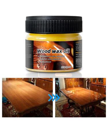 Wood Wax - Effective Furniture Wax for Wood | Natural Beeswax Furniture Polish Wood Seasoning Beewax for Wood Polish Multipurpose Waterproof & Repair Wood Wax Money money
